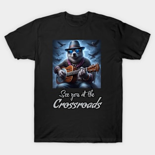 Blues dog: See you at the crossroads T-Shirt